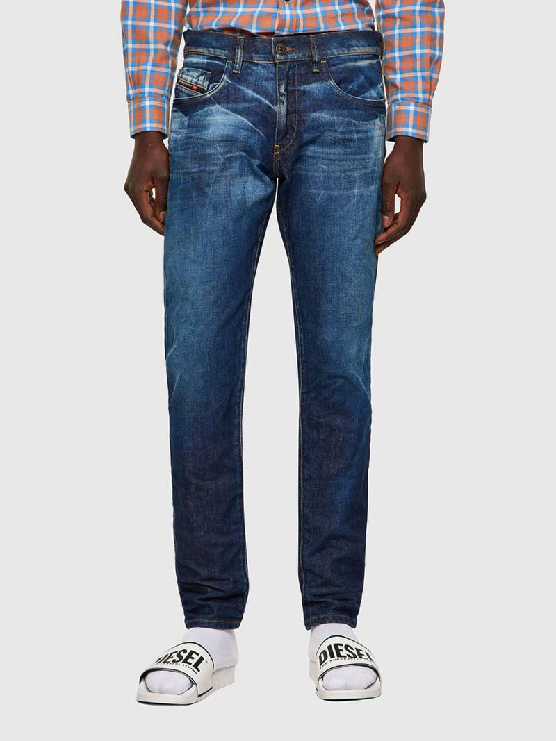 Jeans Slim Diesel D-Strukt 09a13 Homem - Azuis JEHLQ-3275